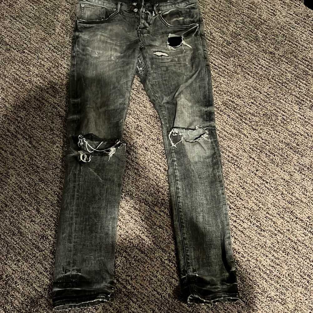 100% authentic Purple jeans can be repaired easy cheap fix